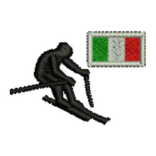 Skiier Flag 12904