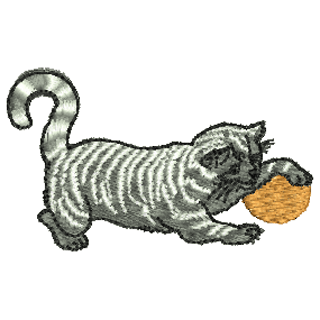 Cat with a Ball of String 10877