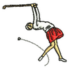 Lady Playing Golf 20657