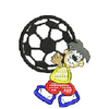 Boy with Football 10689