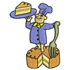 Chef with a Cake 11114